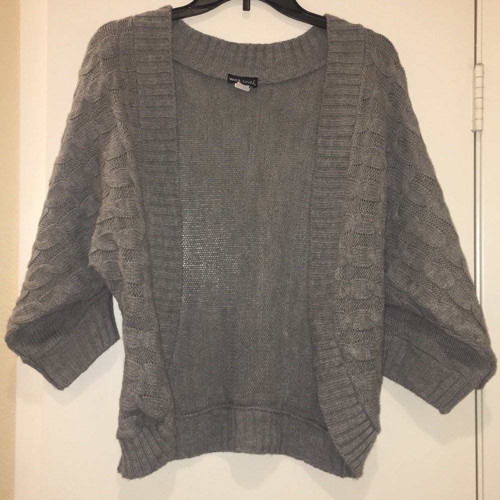 ♦️LNC♦️Gray Crop Cardigan